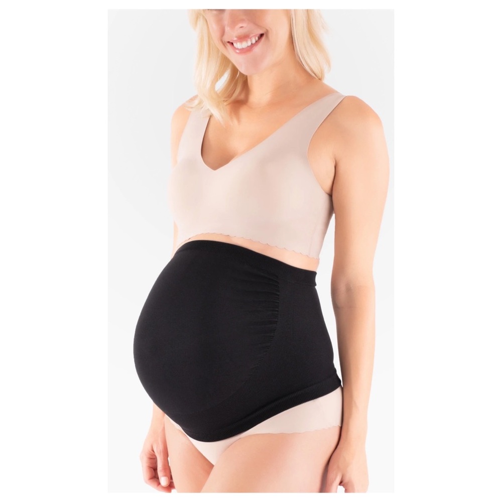Belly Bandit Maternity Support Belly Band in Black and Nude
